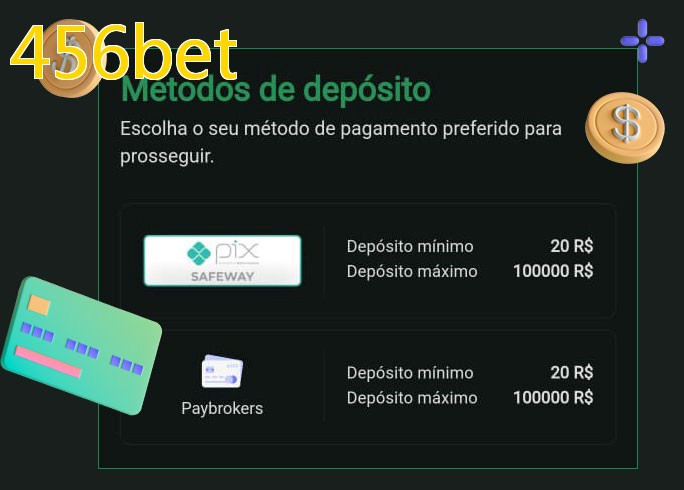 O cassino 456betbet oferece uma grande variedade de métodos de pagamento